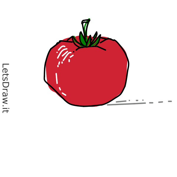 How to draw tomato / 87x4ngwie.png / LetsDrawIt