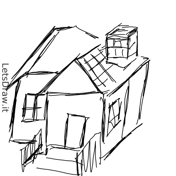 How to draw home / 8auwdc8n1.png / LetsDrawIt