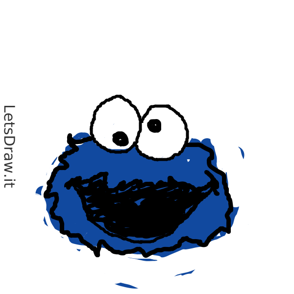 How to draw cookie monster / 8bqqqk4eh.png / LetsDrawIt