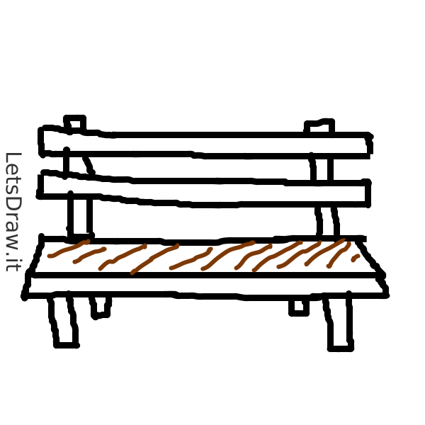 How to draw bench / 8ciuxmjtz.png / LetsDrawIt