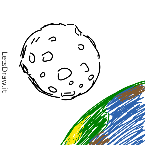 How to draw Moon / 8fiundpdb.png / LetsDrawIt