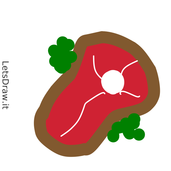 How to draw meat / 8h1hnomtg.png / LetsDrawIt
