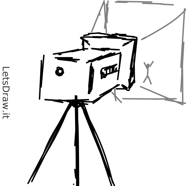 How to draw video camera / 8jmibjuxw.png / LetsDrawIt