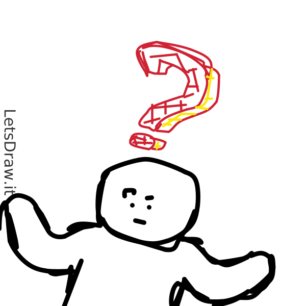 How to draw question mark / 8qby99g3.png / LetsDrawIt