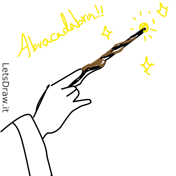 How To Draw Magic Wand / 8rzobzwom.png / LetsDrawIt