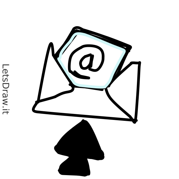 How to draw Email / LetsDrawIt