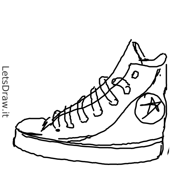 How to draw shoe / LetsDrawIt