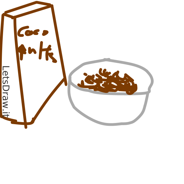 How to draw cereal / 8x8mcmdk9.png / LetsDrawIt
