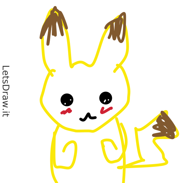 Pikachu desenho / sph8rbbn.png / LetsDrawIt