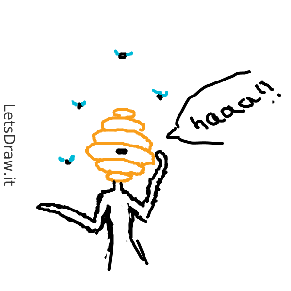 How to draw bee hive / 91mgxb49w.png / LetsDrawIt