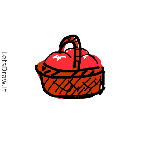 How to draw picnic basket / 91p4pcw18.png / LetsDrawIt