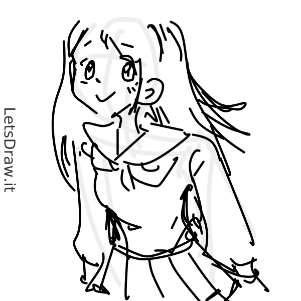 How to draw girl / 93h7pyguj.png / LetsDrawIt