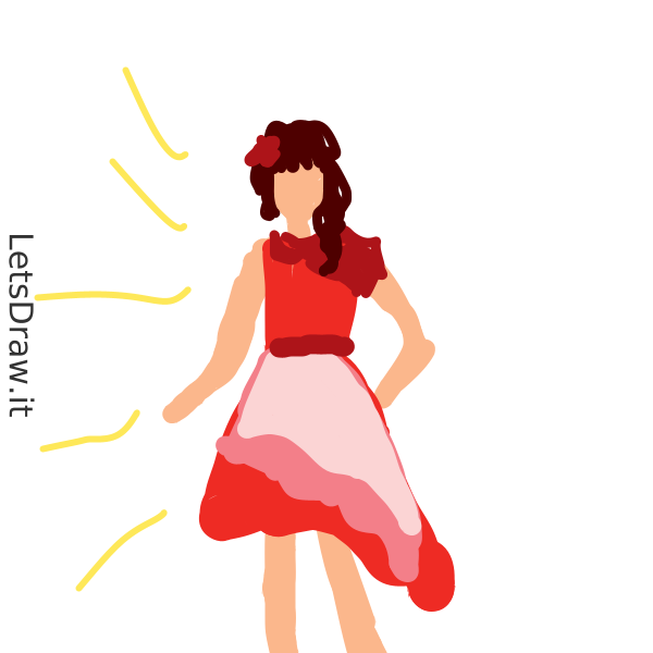 A Model Drawable How to draw model / 9639x1k1d.png / LetsDrawIt