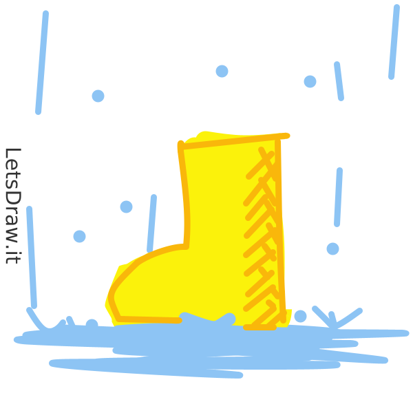 How to draw rain boots / 977rcyonr.png / LetsDrawIt