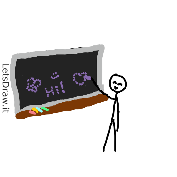 How to draw chalkboard / 9a8xqcbnz.png / LetsDrawIt