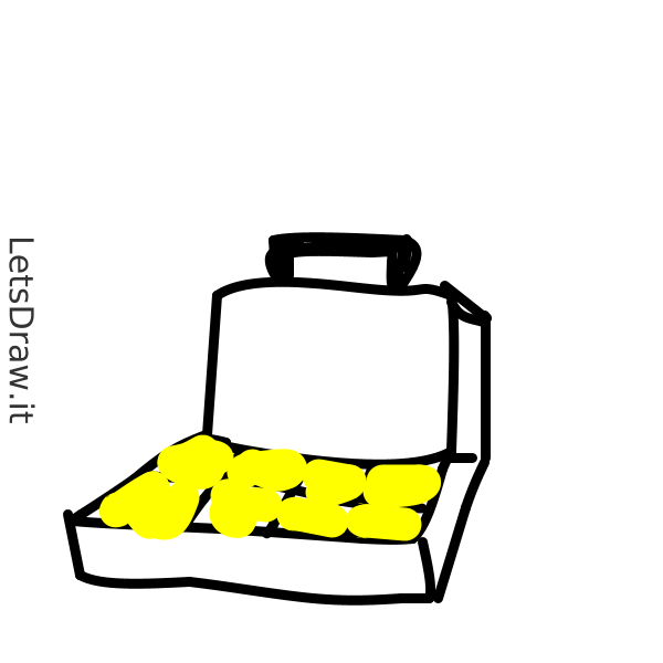 How to draw briefcase / 9crxfjqon.png / LetsDrawIt