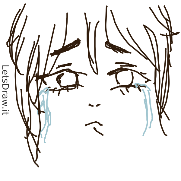 How to draw sad face / 9eaxteu8b.png / LetsDrawIt