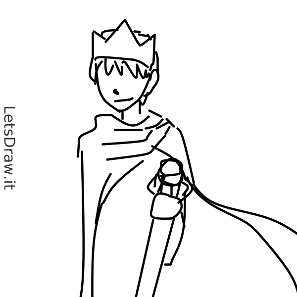 How to draw king / 9em1fb1q4.png / LetsDrawIt