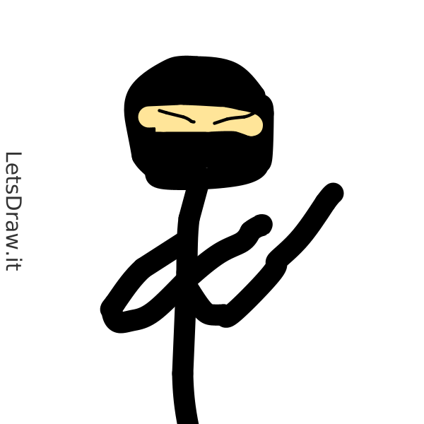 How to draw karate / 9ettet1px.png / LetsDrawIt