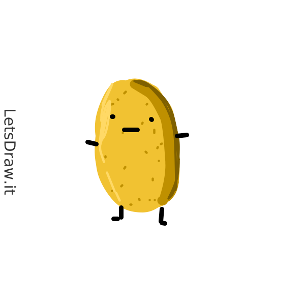 How to draw Potato / 9frifin3o.png / LetsDrawIt