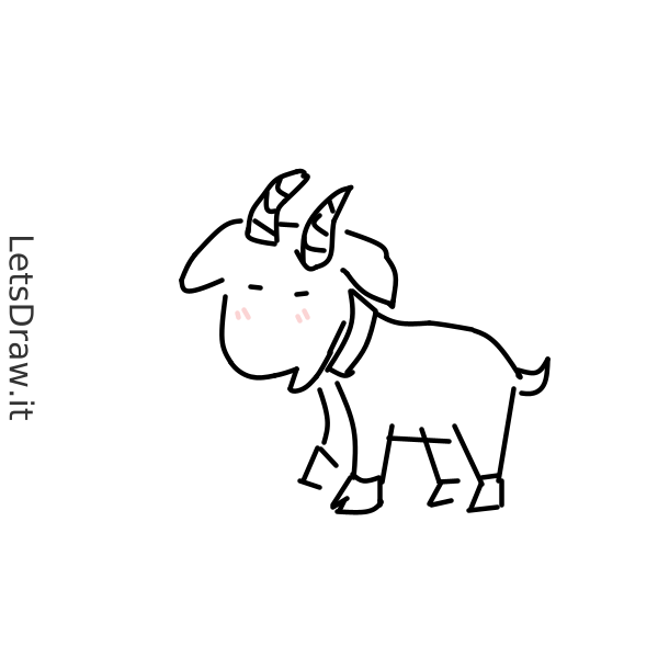 How to draw goat /  / LetsDrawIt