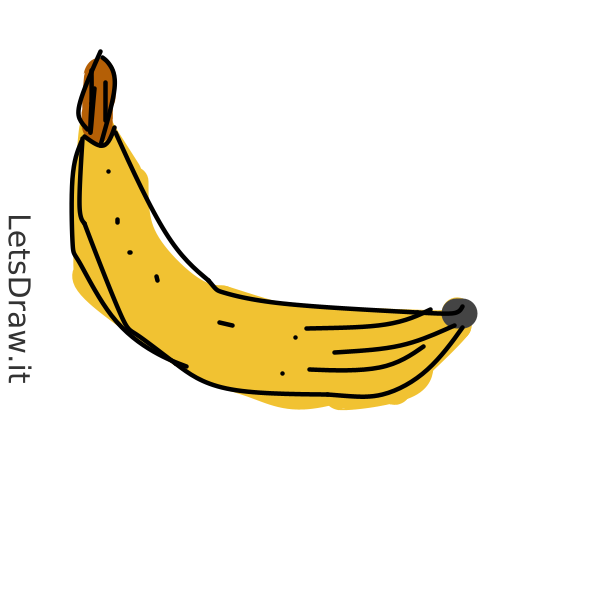 HOW TO DRAW A BANANA/ COMO DESENHAR UMA BANANA 