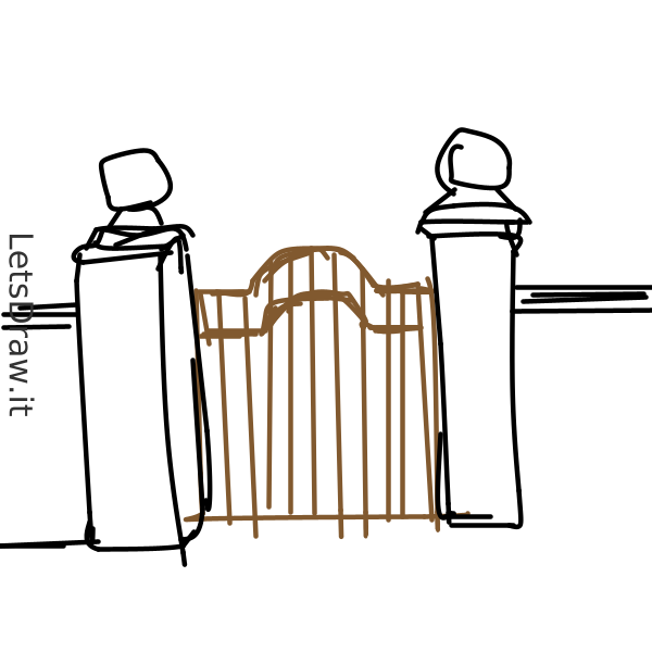 How to draw gate / 9qk9byjy1.png / LetsDrawIt