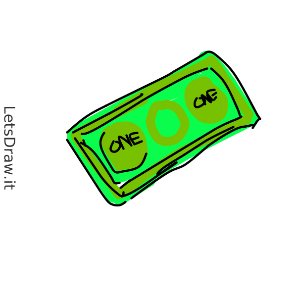 How To Draw Dollar Bill 9tg8ca958 Png Letsdrawit