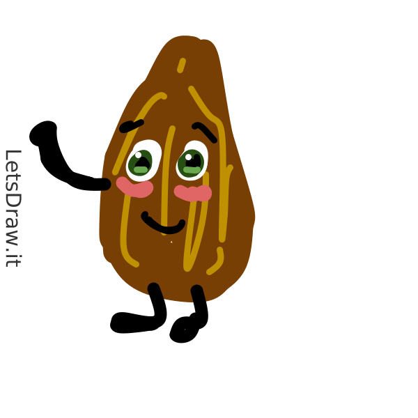 How to draw Almond / LetsDrawIt