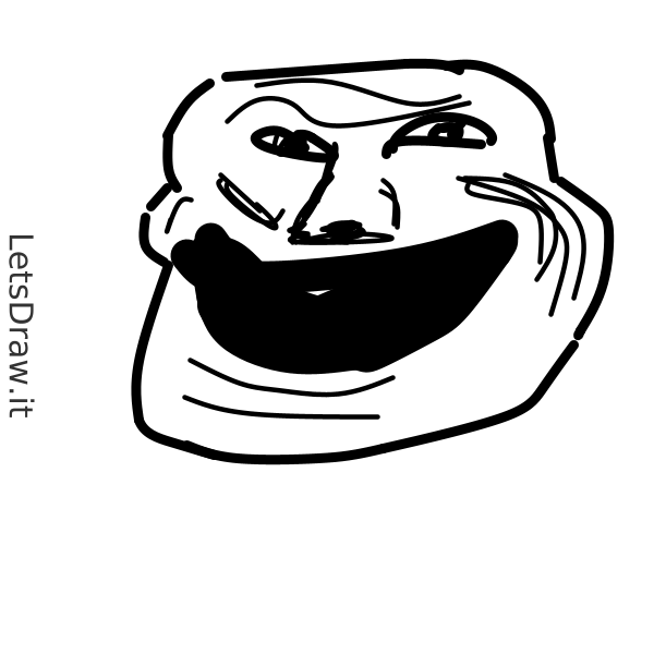 How To Draw Trollface Aa89f1ftqpng Letsdrawit 