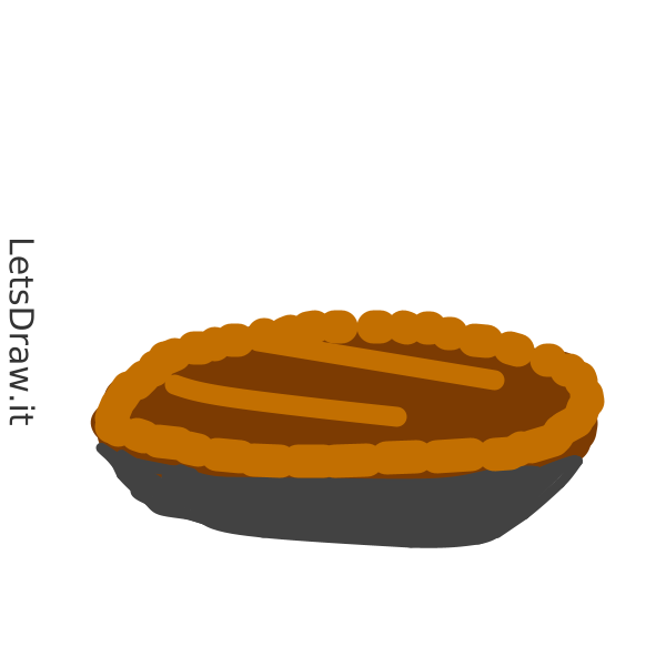 How to draw apple pie / aabopachp.png / LetsDrawIt