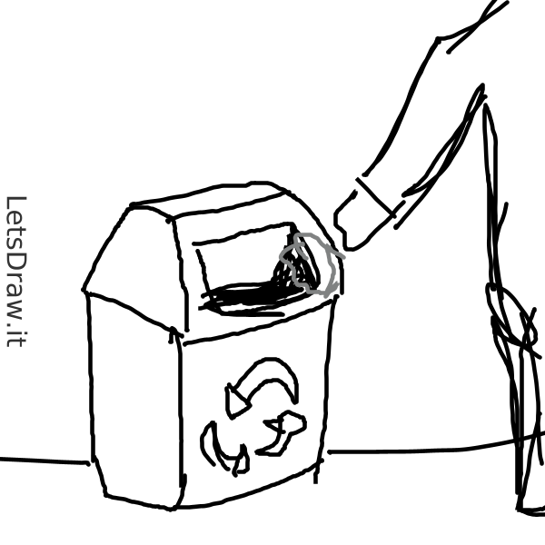How to draw recycling bin / acxqkqqkw.png / LetsDrawIt
