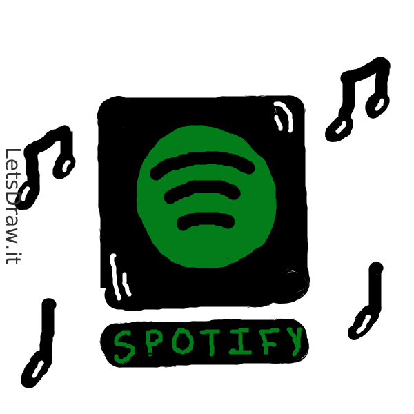 How To Draw Spotify Ad1do4g58png Letsdrawit 9212