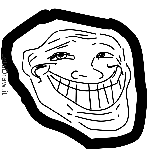 How to draw troll face / afs7cmhs7.png / LetsDrawIt