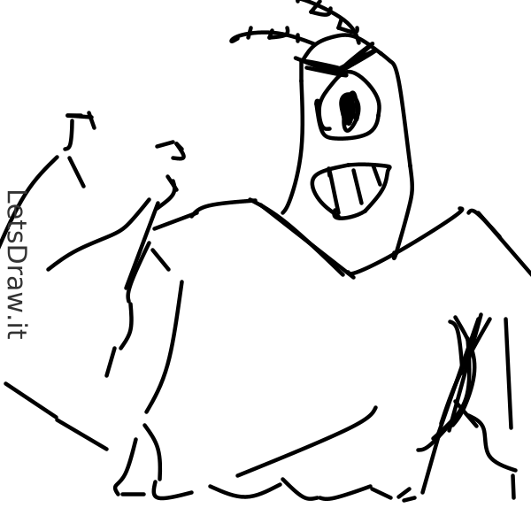 How to draw plankton / aho5kjbkw.png / LetsDrawIt