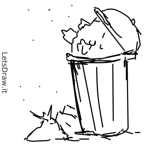 How To Draw Trash Can Amjjgcf I Png Letsdrawit