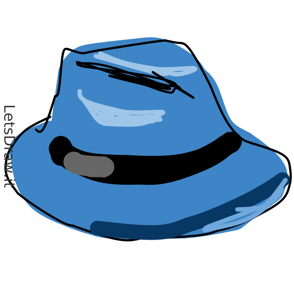 How to draw hat / amzyb4n5f.png / LetsDrawIt