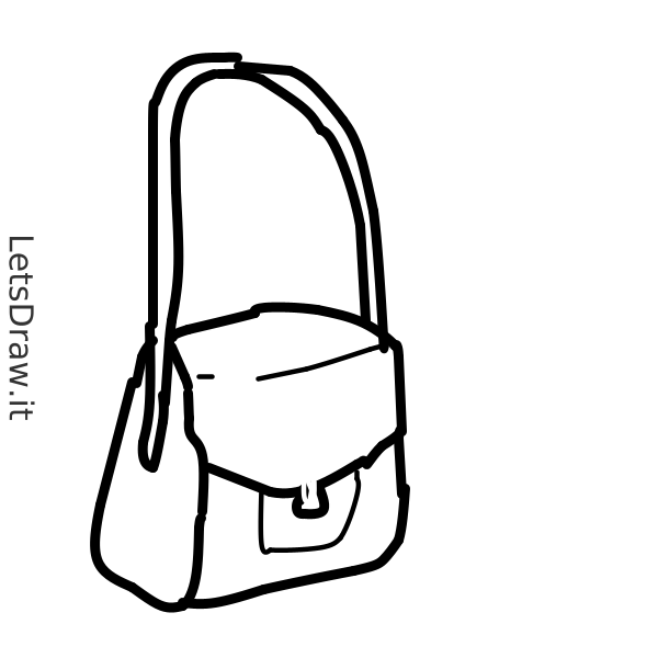 How to draw handbag / aoj5sjbb.png / LetsDrawIt