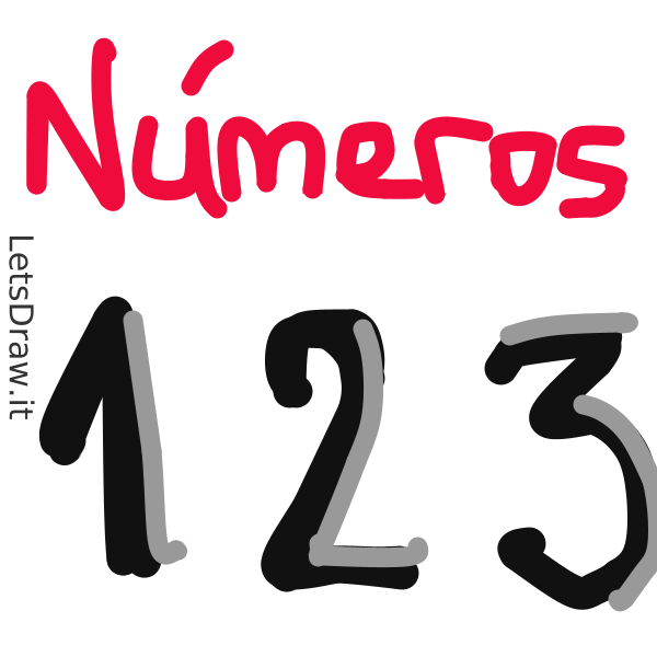 How to draw numbers / ape8mgoij.png / LetsDrawIt