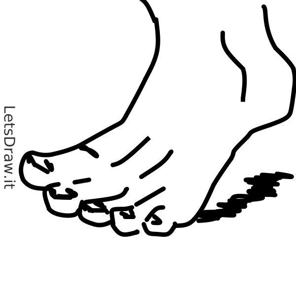 How to draw foot / apzcfzic.png / LetsDrawIt