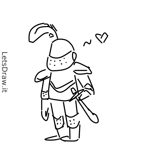 How to draw knight / aq6nmz9yc.png / LetsDrawIt
