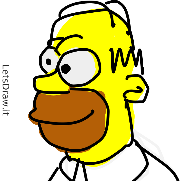 How to draw Simpsons / arsag7tkc.png / LetsDrawIt