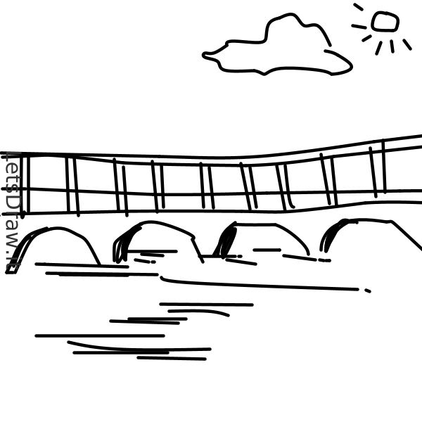 How to draw bridge / au9z8ysi1.png / LetsDrawIt