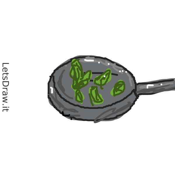 Pan Draw How to draw frying pan / augpo1j77.png / LetsDrawIt
