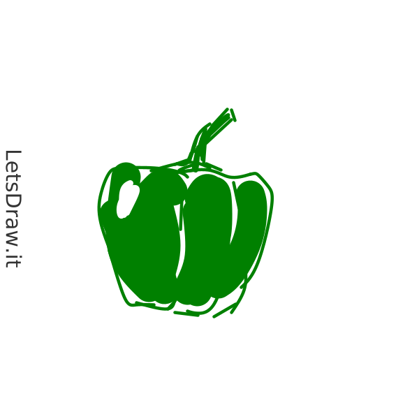 How To Draw Green Pepper / Aumedz7er.png / LetsDrawIt