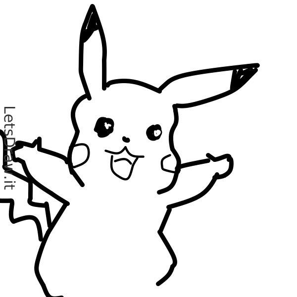 How to draw Pikachu / aw6rniqtw.png / LetsDrawIt