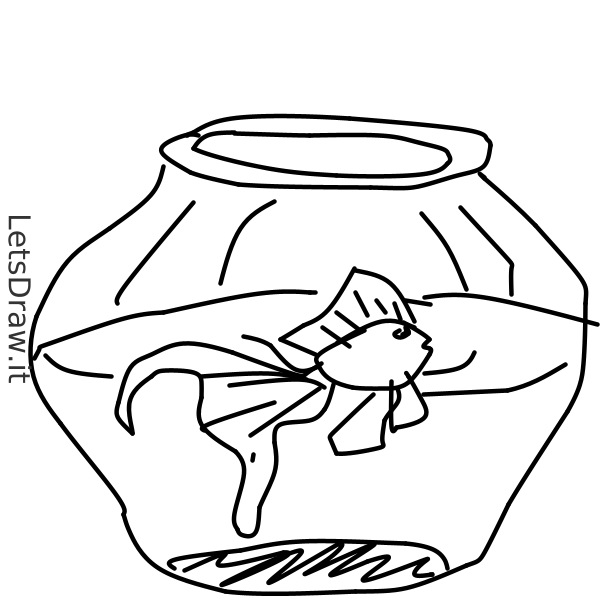 How to draw aquarium / LetsDrawIt