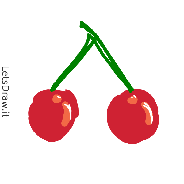How to draw cherry / bashb9soo.png / LetsDrawIt