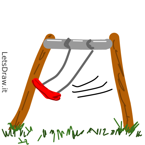 How to draw swing / bfcndzenh png / LetsDrawIt