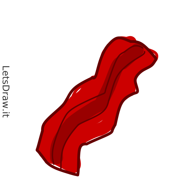 How to draw bacon / bkbifura5.png / LetsDrawIt